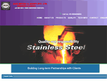 Tablet Screenshot of jainmetals.com